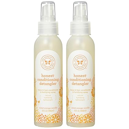 The Honest Company - Conditioning Detangler, Leave-in Conditioner and Fortifying Spray - Sweet Orange Vanilla, 4 fl oz
