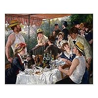 CLOUD NINE PRINTS | Luncheon of the Boating Party Art, Vintage Renoir Print - Everyday Paris Wall Art, Blue French Kitchen Decor, Outdoor Cafe Wine Art (11x14 Print - Unframed)