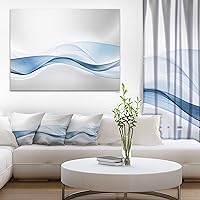 3D Wave of Water Splash Abstract Canvas art print