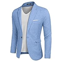 COOFANDY Men's Blazer Casual Sport Coats Slim Fit One Button Suit Jacket Lightweight Sports Jacket