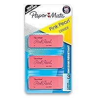 Pink Pearl Erasers, Large, 3 Count