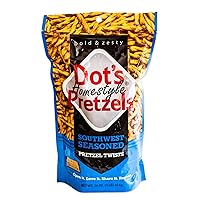Dot's Southwest Seasoned Pretzel Twists - Bold and Zesty Southwest Pretzel Sticks - 1, 16oz Bag