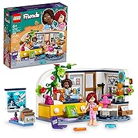 Friends Aliya's Room Building Set 41740 Collectible Toy Set, Pretend Play Mini Sleepover Party Bedroom Playset, Great Gift for Girls Boys Kids Ages 6+ with Paisley and Aliya Mini-Dolls and Puppy