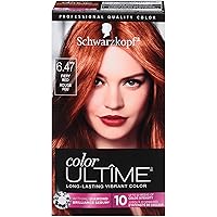 Schwarzkopf Ultime Permanent Hair Color Cream, 6.47 Fiery Red, 5.7 Fl Oz