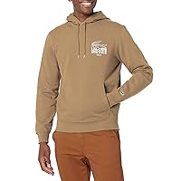 Lacoste Adult's Long Sleeve Print Hooded Sweatshirt