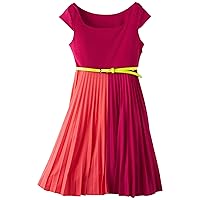 Bonnie Jean Big Girls' Fuchsia Colorblock Dress