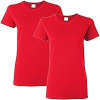 Gildan Women's Heavy Cotton T-Shirt, Style G5000L, 2-Pack