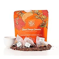 The Tea Spot Blood Orange Smoothie Herbal Tea | Blend of Rooibos Tea, Orange Peel, Hibiscus, Rosehips, Rose Petals, Safflowers, Natural Orange and Vanilla Flavors | Caffeine-Free 15 Tea Bags