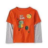 The Children's Place Toddler Boys Long Sleeve Fashion Shirts
