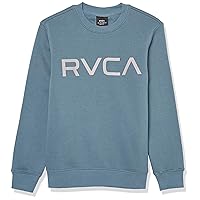 RVCA Boys' Graphic Pullover Crew Neck Sweater