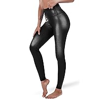 DOP DOVPOD Women's High Waisted Yoga Pants with Pockets Pattern Workout Sports Runnning Athletic Leggings