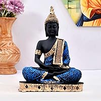 Beautiful Sitting Buddha Idol Statue for Home & Garden Living Room | Healing Spirit Blessing Buddha Statue 06