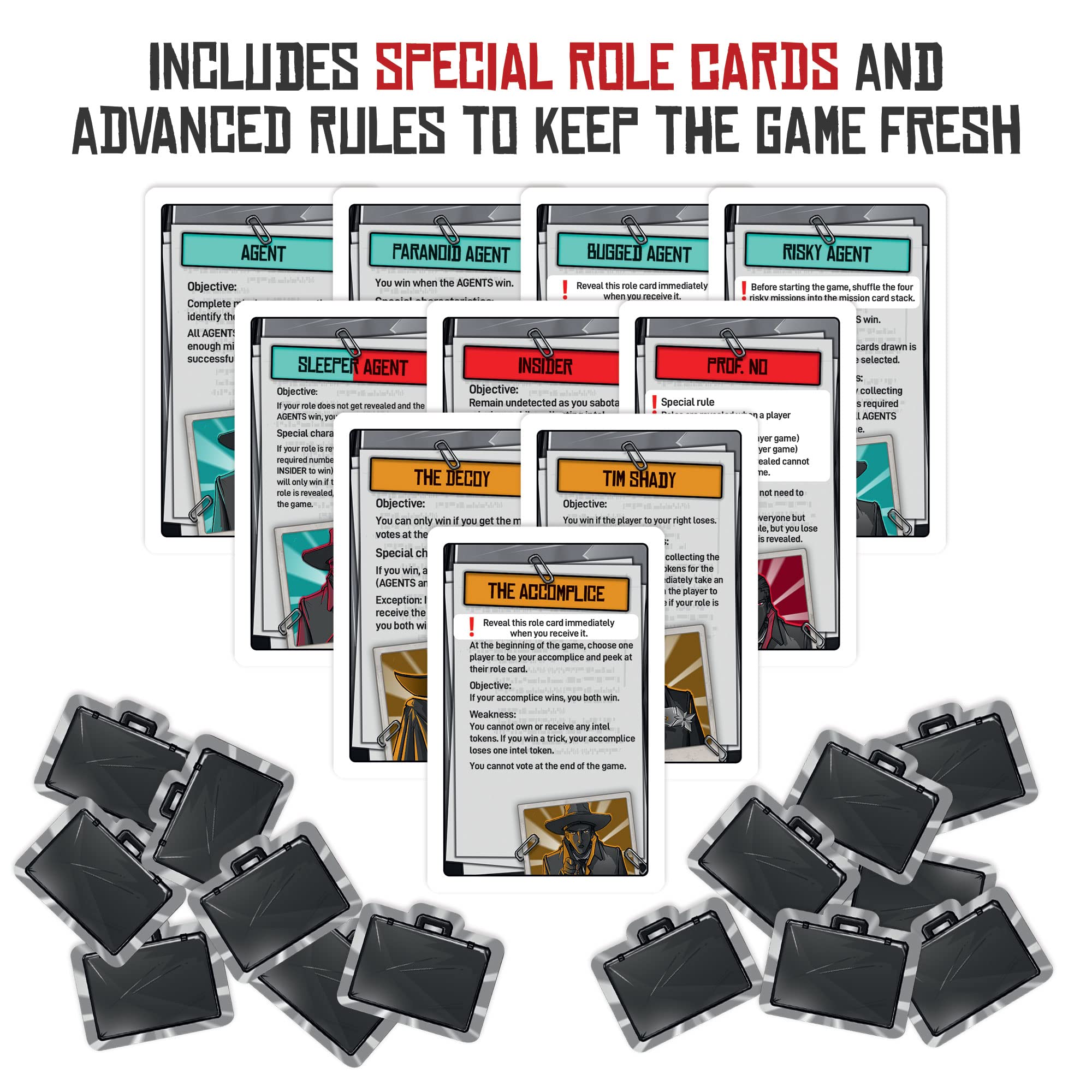 Inside Job | Social Deduction Game | Card Game | Family Games | Kosmos | 2-5 Players | Spy Games | Fast-Paced