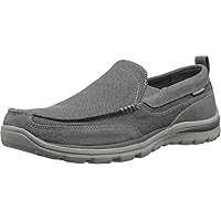 Skechers USA Men's Superior Milford Slip-On Loafer, Charcoal/Gray, 6.5 D US