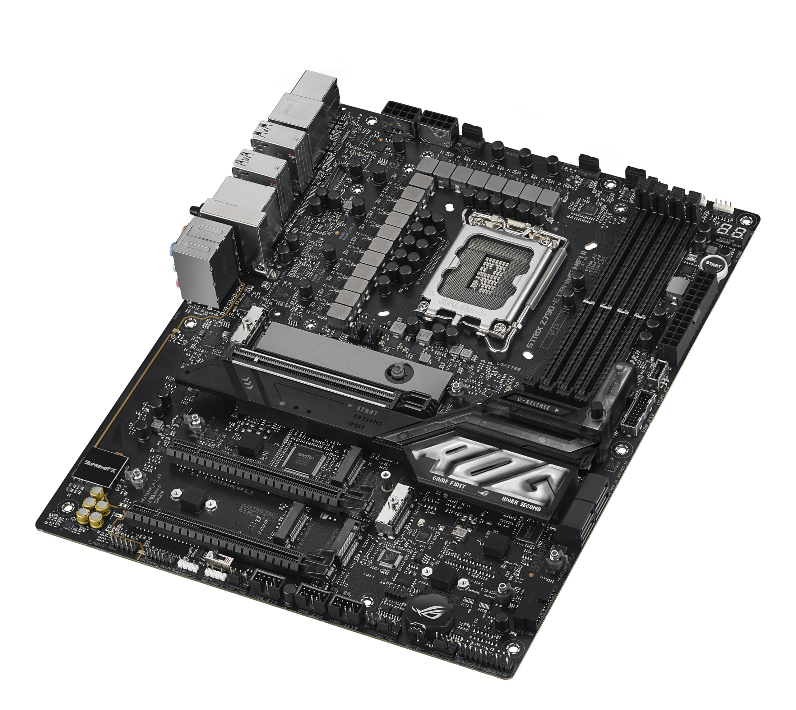 ASUS ROG Strix Z790-E Gaming WiFi II LGA 1700(Intel 14th & 13th & 12th Gen)ATX gaming motherboard(DDR5,PCIe 5.0,2.5 Gb LAN,5XM.2 slots,PCIe 5.0 x16,WiFi 7,front-panel connector with PD 3.0 up to 30W)