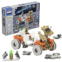 PLUS PLUS - GO! Lunar Rover - 200 Pieces - Model Space Vehicle Building Stem/Steam Toy, Interlocking Mini Puzzle Blocks for Kids