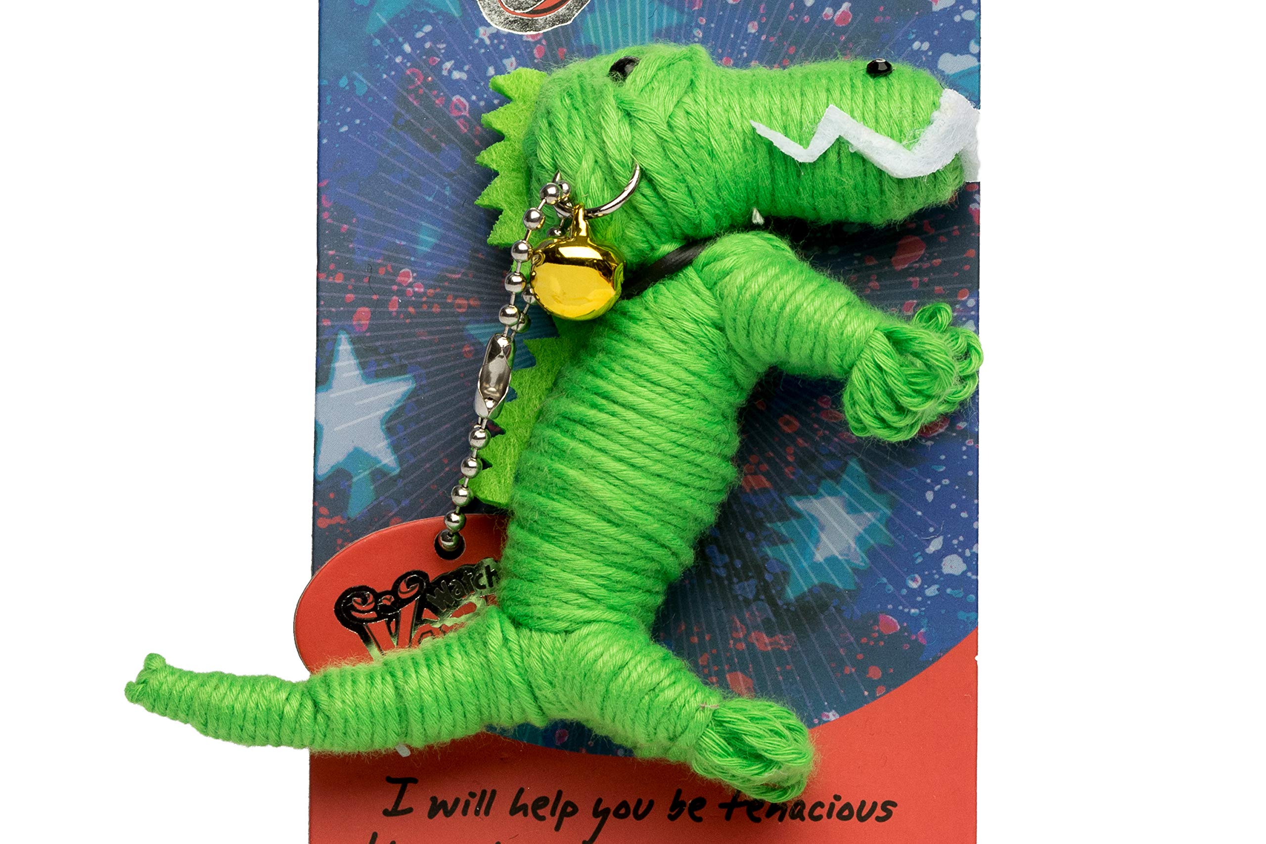 Watchover Voodoo - String Voodoo Doll Keychain – Novelty Voodoo Doll for Bag, Luggage or Car Mirror - Gator Buddy Voodoo Keychain, 5 inches