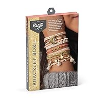 Craft Crush Bracelet Making Kit (Gold) - Friendship Bracelet Makering Kit - DIY Craft & Jewelry Making Kit for Kids, Teens, Tweens & Adults - Makes 8 Bracelets