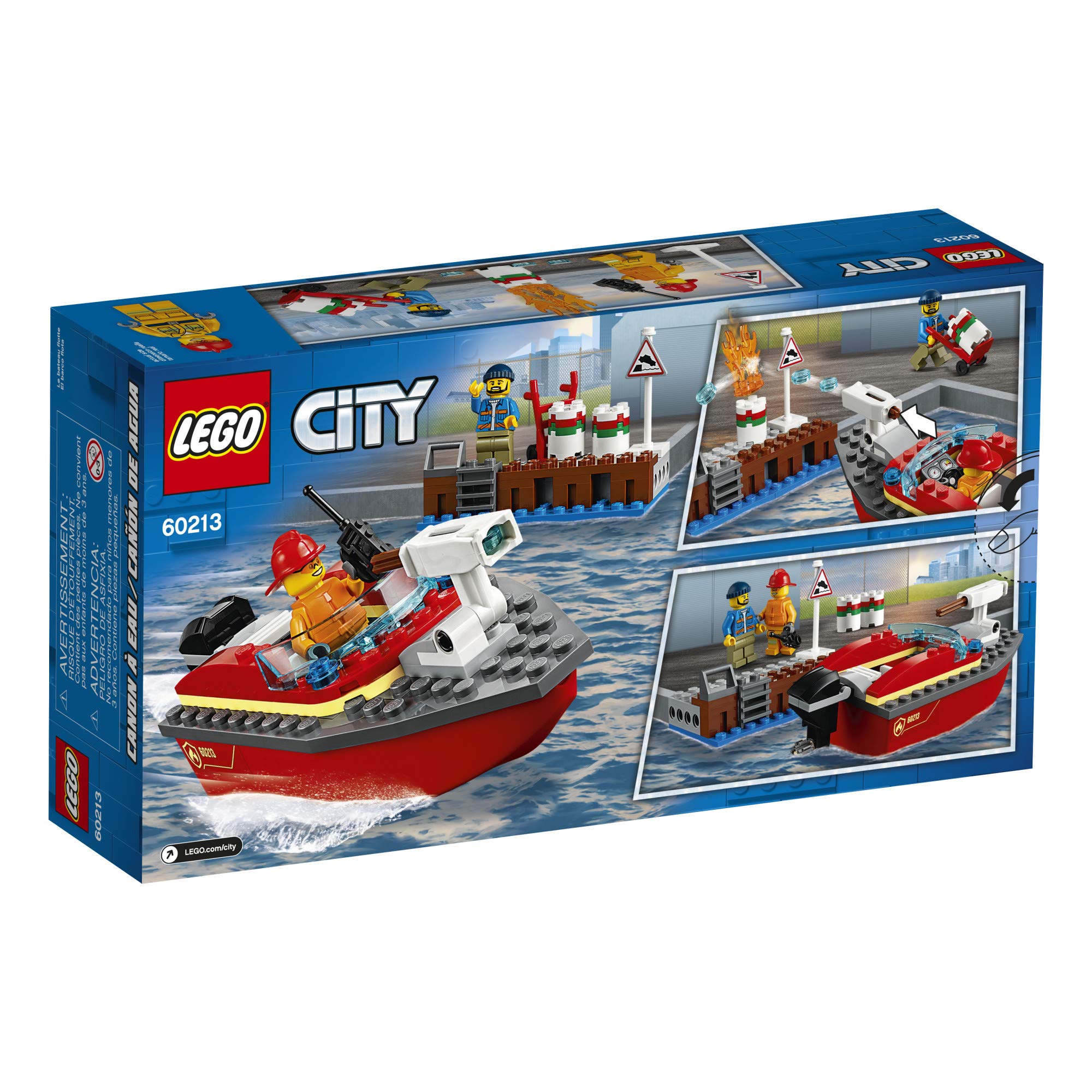 LEGO City Dock Side Fire 60213 Building Kit (97 Pieces)