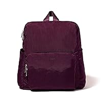 Baggallini Women's Carryall Packable Backpack, Mulberry