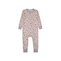 Hanes Baby Pure Comfort Organic Playsuit, Sleep & Play Infant Long Sleeve Footless Cotton Pajamas, Boy & Girl