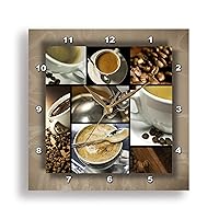 DPP_28754_1 Coffee Themed Collage Wall Clock, 10 by 10-Inch