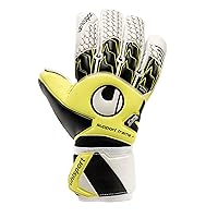 Uhlsport $60 AKKURAT SOFT Foam Half-Negative Cut Pro Soccer Goalkeeper Gloves 10 