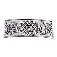 KKJOY Vintage Metal Celtic Knot Barrettes Hair Clips Hand Crafted Spring Clip Hair Pin Headpieces Wedding Bridal Hair Accessories for Women Girls