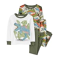 Carter's boys 4 Pc Cotton 341g260 (US, Age, 2 Years, Dino Green/White)