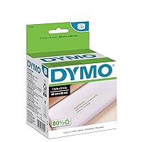 DYMO Authentic LW White Mailing Address Labels, DYMO Labels for LabelWriter Label Printers, 1-1/8