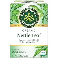 Organic Nettle Leaf Herbal Tea, Supports Joint Health & Overall Wellness, (Pack of 2) - 32 Tea Bags Total