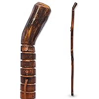  Carex Solid Wood Walking Cane - Wooden Canes for Men & Women  with 250 lb Weight Capacity - 36” Long, 1 Diameter, Wood Canes with Walnut  Finish - Rubber Tip Single