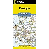 National Geographic Europe Map (folded with flags and facts) (National Geographic Reference Map)