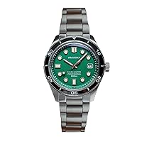 AMOY Men Automatic Watch 39mm Luxury Mechanical Wristwatch 20ATM BGW-9 Luminous Sapphire Mirror Ceramic Bezel PT5000