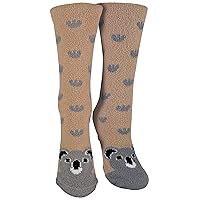 Womens Cute Novelty Warm Cozy Plush Fuzzy Animal Slipper Socks with Rubber Grips