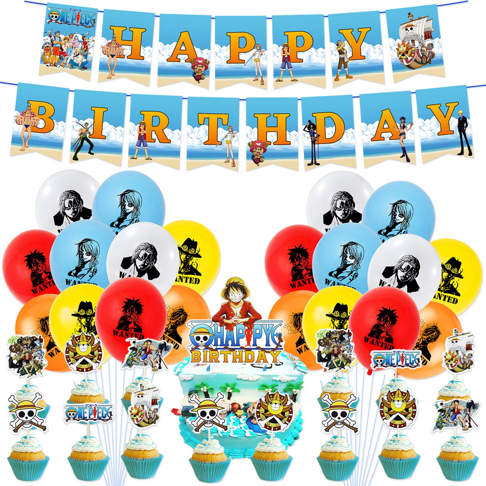 32 Pcs Anime Birthday Party Supplies, Birthday Party Decorations, Cake  Toppers Balloon Banner, Anime Party Decorations, Anime Birthday Theme Party  Decoration, Anime Family Birthday Party Supplies : Amazon.sg: Toys