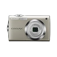 Nikon Coolpix S4000 12 MP Digital Camera with 4x Optical Vibration Reduction (VR) Zoom and 3.0-Inch Touch-Panel LCD (Silver) (Renewed)