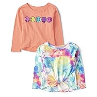 The Children's Place Toddler Girl Long Sleeve Fashion Shirts 2-Pack