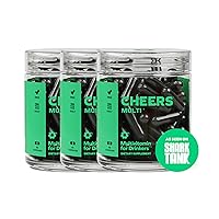 Cheers Multi | Multivitamin for Drinkers | Replenish Lost Vitamins from Drinking & Support Overall Health | 90 Doses | Choline, Betaine, Niacin, B-Vitamins | Daily Multivitamin Supplement