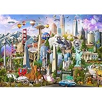 Brain Tree - American Pride 1000 Pieces Jigsaw Puzzle for Adults: With Droplet Technology for Anti Glare & Soft Touch
