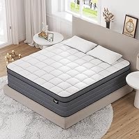 Full Size Mattress - 12 Inch Hybrid Mattress Full Size with Gel Memory Foam and Pocketed Springs, Pressure Relief and Upgraded Support, Medium Firm Full Mattress in a Box, Fits All Bed Frames