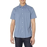 Goodthreads Men's Standard-Fit Short-Sleeve Stretch Poplin Shirt