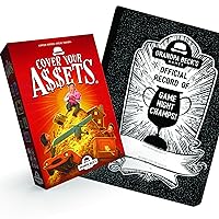 Grandpa Beck's Games, Cover Your Assets Card Game & Game Night Champs Record Book Bundle
