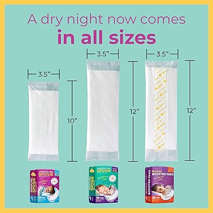 Sposie Diaper Booster Pads, Original Adhesive-Free for Easy Repositioning, Eliminate Overnight Diaper Leaks, Helps Reduce Nighttime Diaper Changes and Diaper Rash, for Diaper Sizes 4-6, 90 ct.