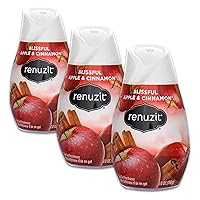 Renuzit Fresh Picked Collection Gel Air Freshener, Apple and Cinnamon 7 oz (Pack of 3)