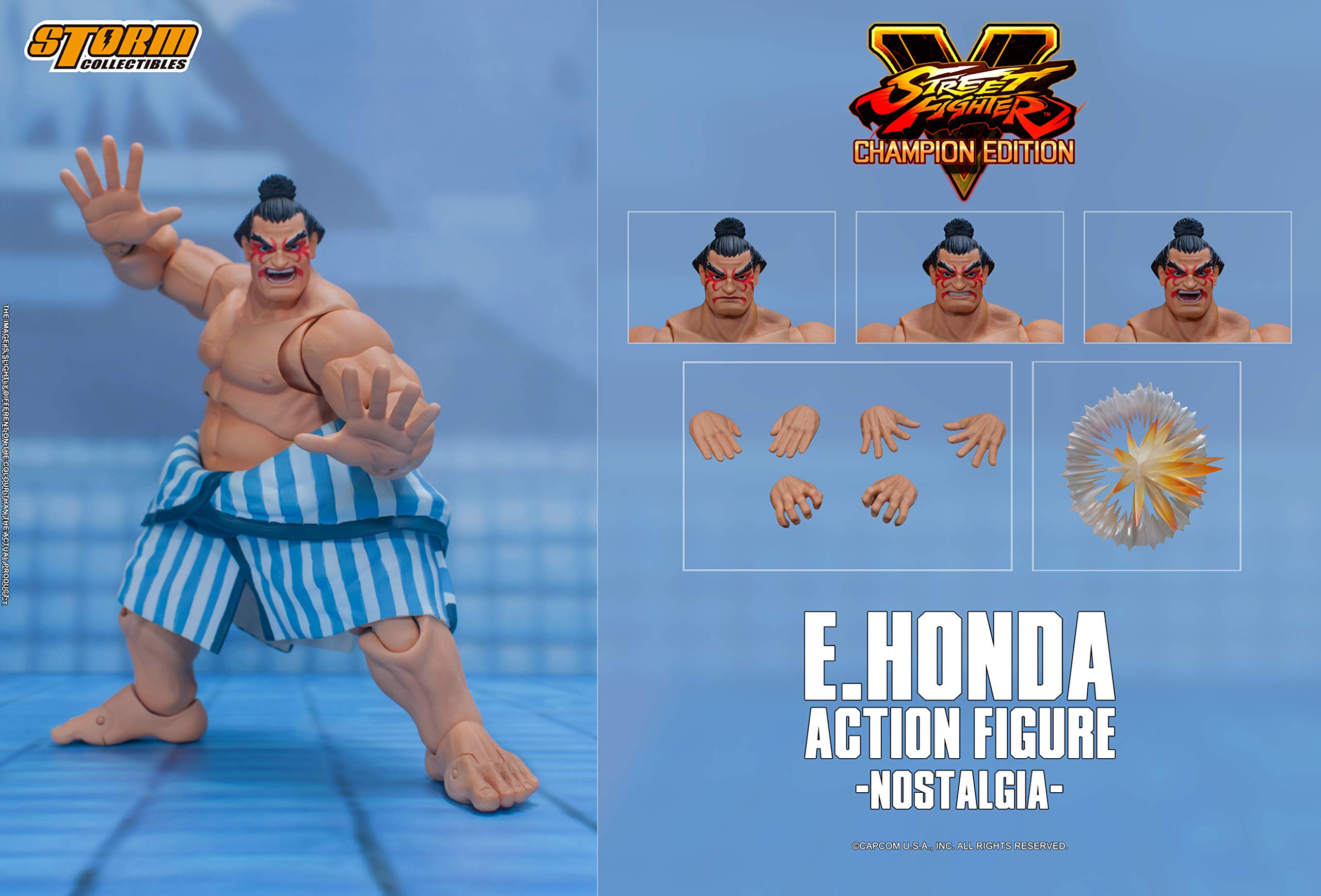 Storm Collectibles - Street Fighter V - E. Honda (Nostalgia Costume), 1/12 Action Figure