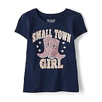 The Children's Place baby girls Small Town Girl Short Sleeve Graphic T Shirt