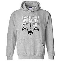 UGP Campus Apparel Choose Your Weapon - Gaming Console Gamer Retro Handheld Esports Video Game HOODIE