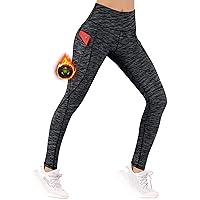 Ewedoos Fleece Lined Leggings with Pockets for Women Thermal Warm Winter Leggings for Women High Waisted Workout Yoga Pants