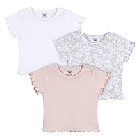 Gerber Baby-Girls Toddler 3-Pack Short Sleeve Tees